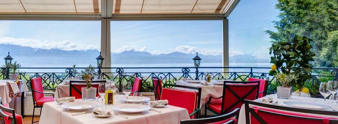 Terrasse vue lac